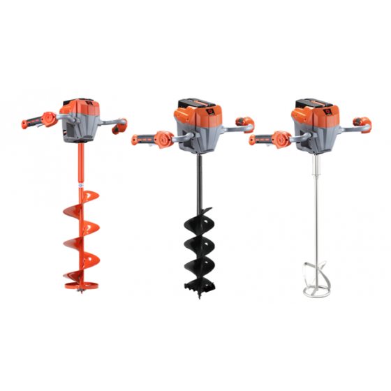 Ice auger, earth drill, mixer E808C